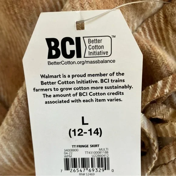 NWT Women's Fringed Faux Elastic Waist Plaid Blanket Wrap Midi Skirt (L) - Picture 9 of 13